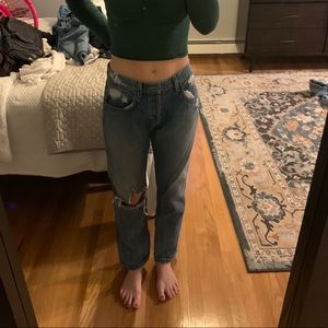 LF ripped boyfriend jeans